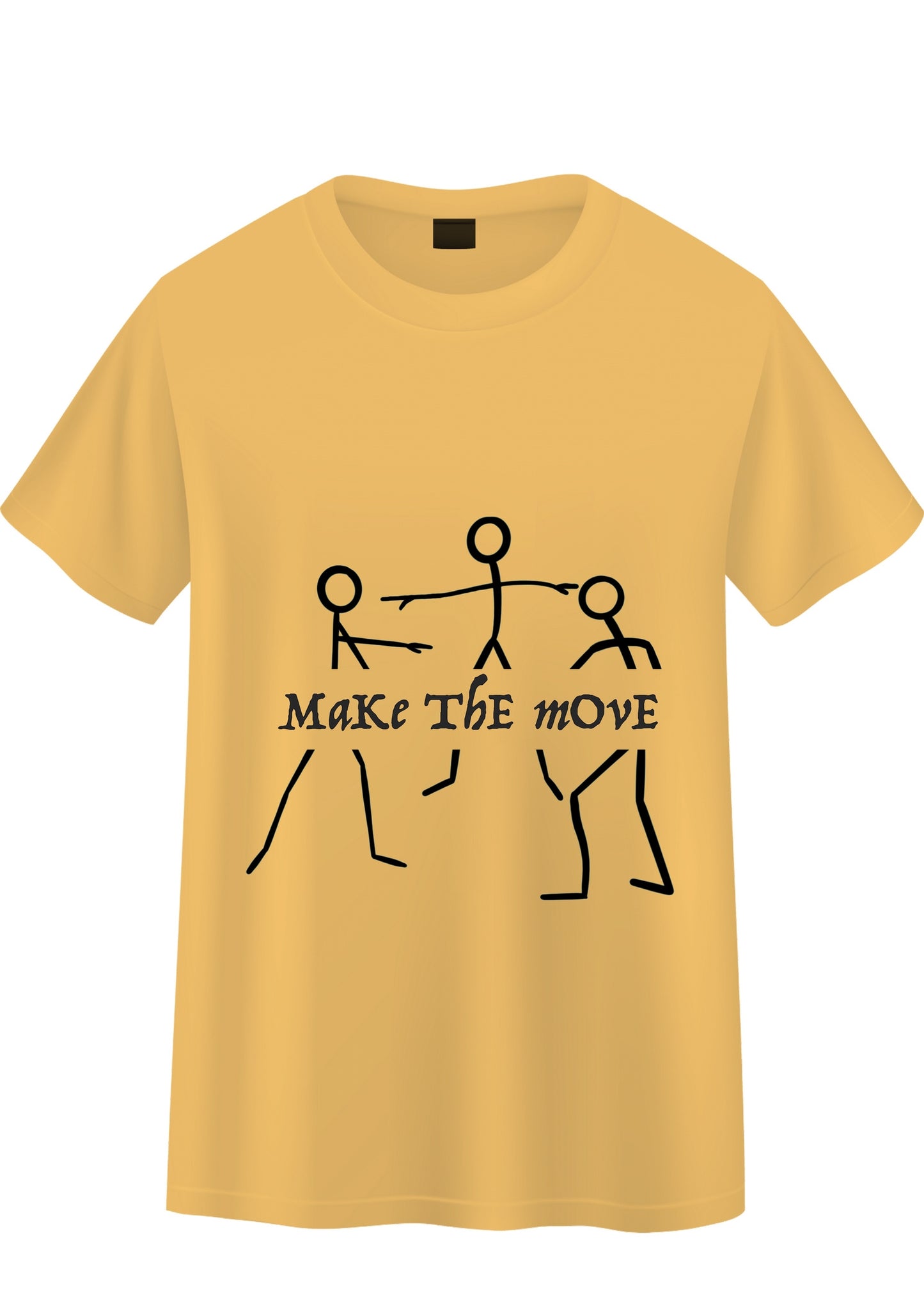 Yellow make the Move oversized t-shirt