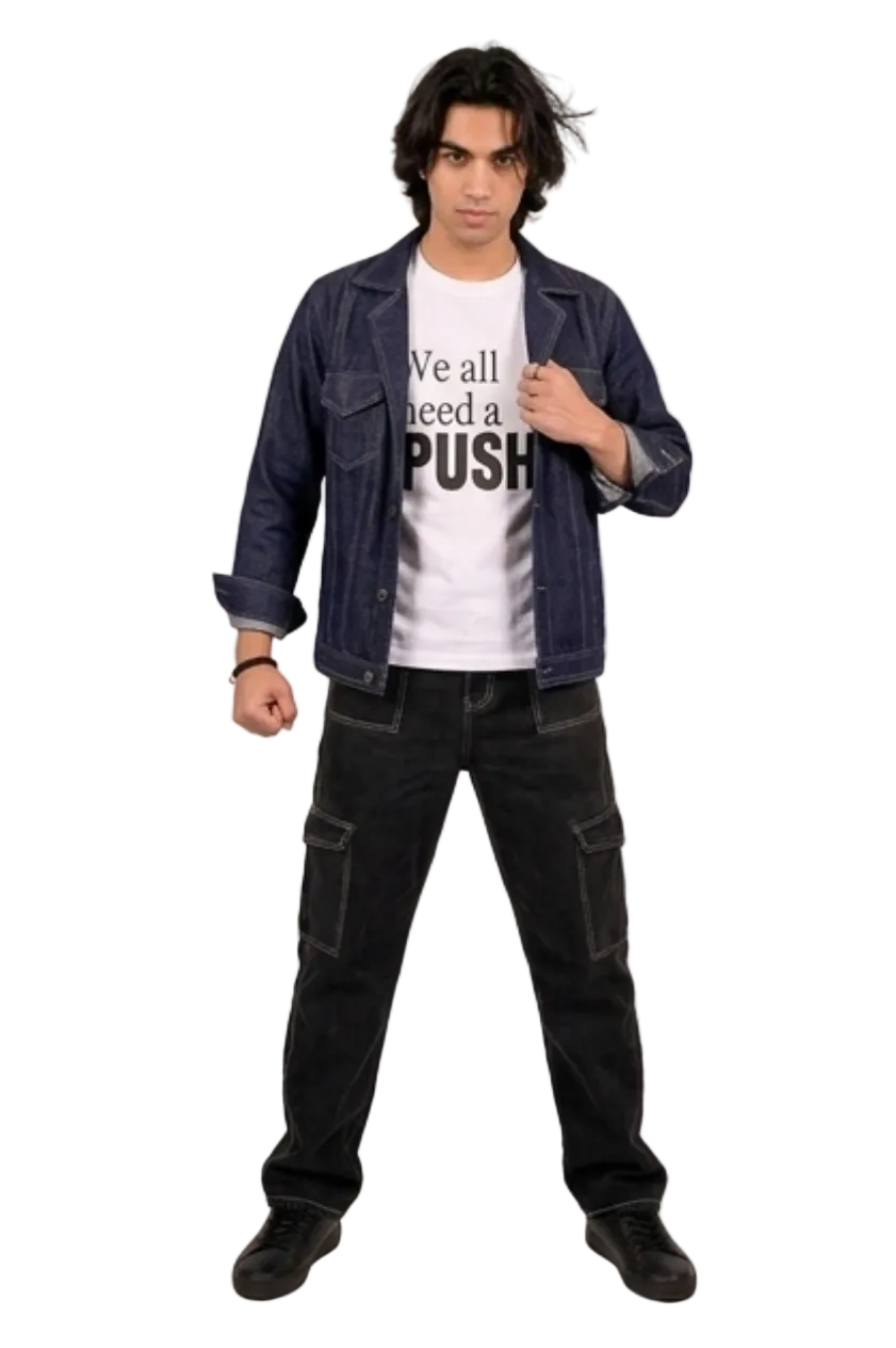 DENIM JACKET BLUE MEN