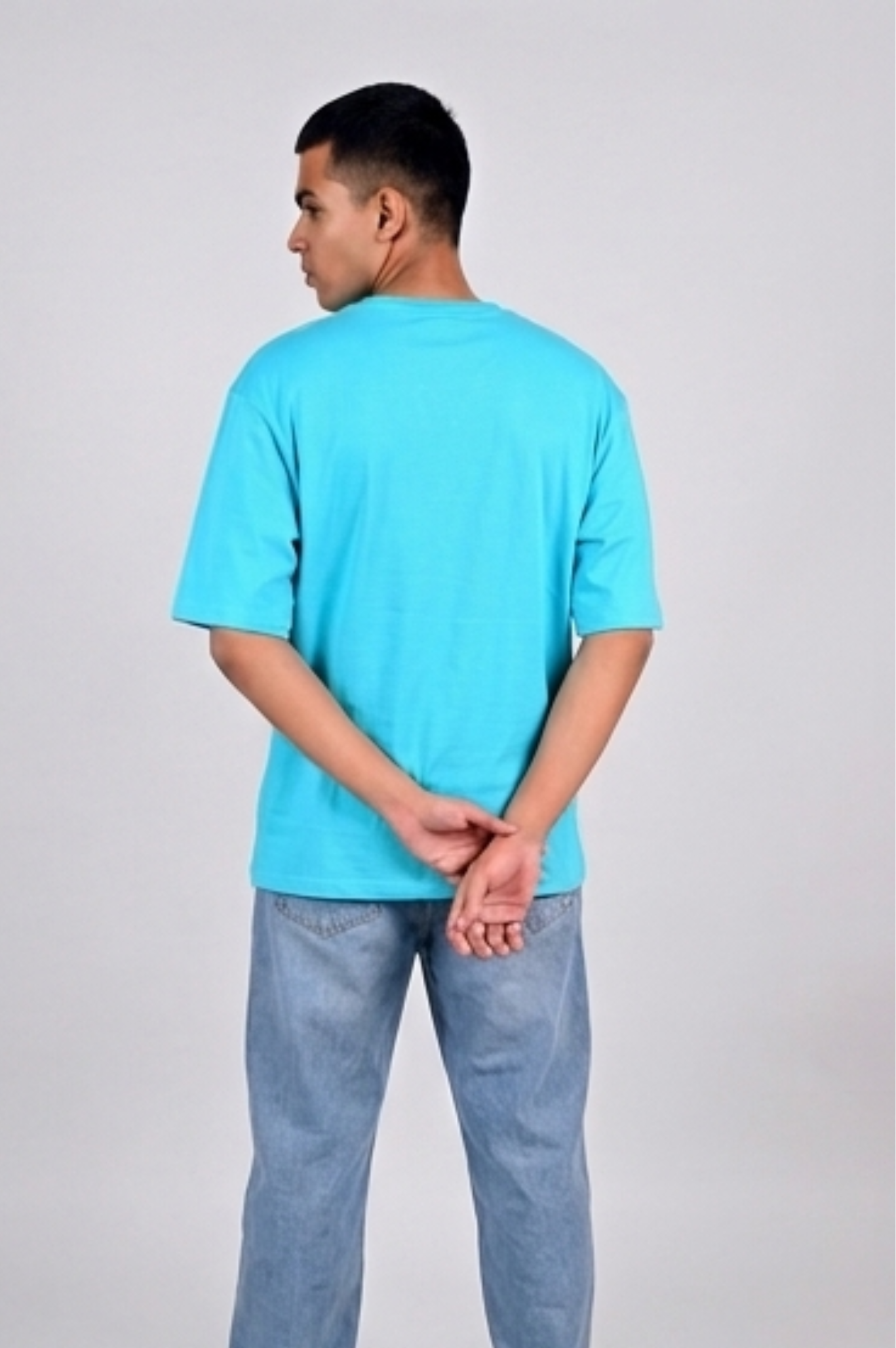Cerulean blue oversized t-shirt