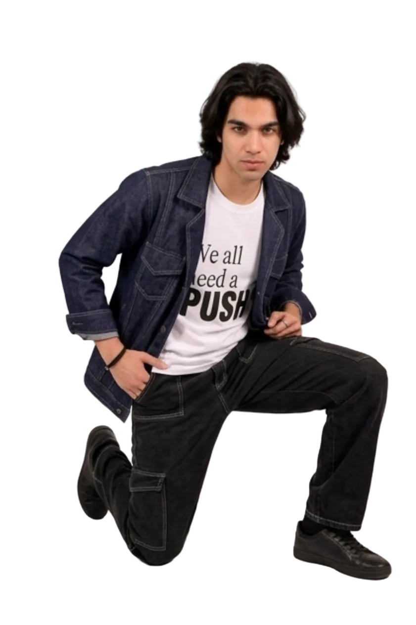 DENIM JACKET BLUE MEN