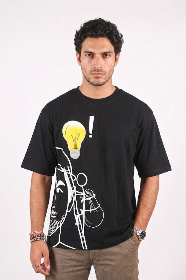 Thinkers Black oversized t-shirt