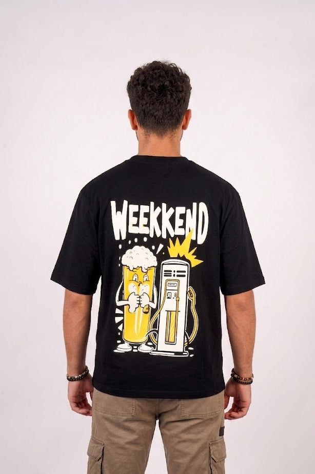 Weekend black oversized t-shirt