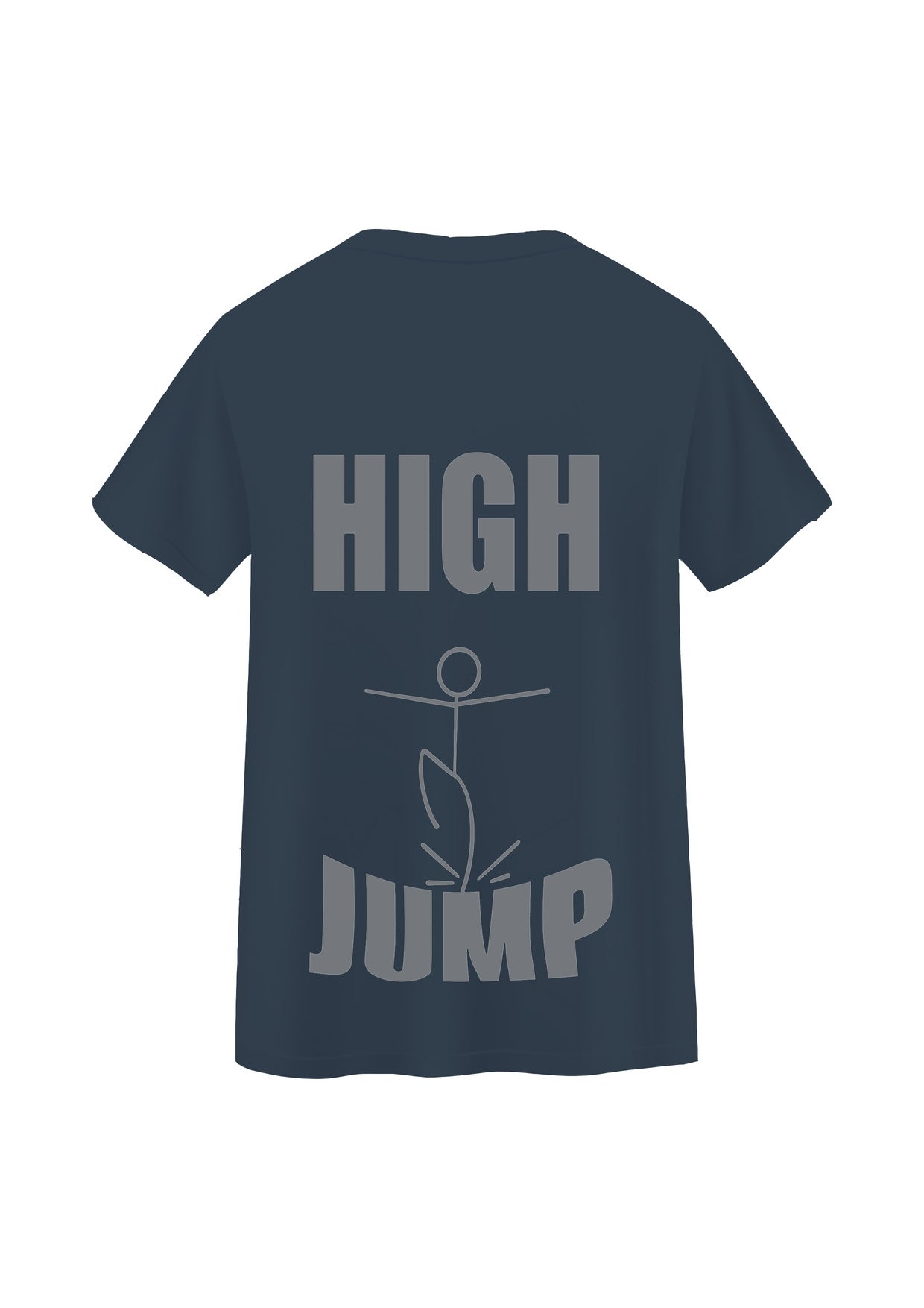 High jump grey blue oversized t-shirt