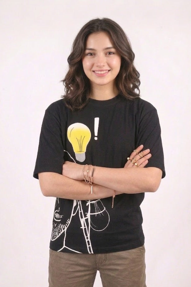 Thinkers Black oversized t-shirt