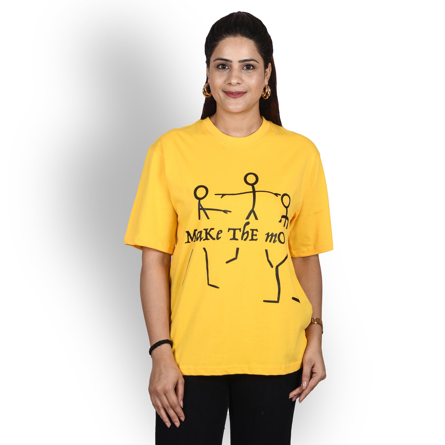 Yellow make the Move oversized t-shirt