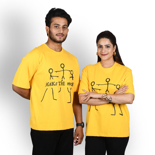 Yellow make the Move oversized t-shirt