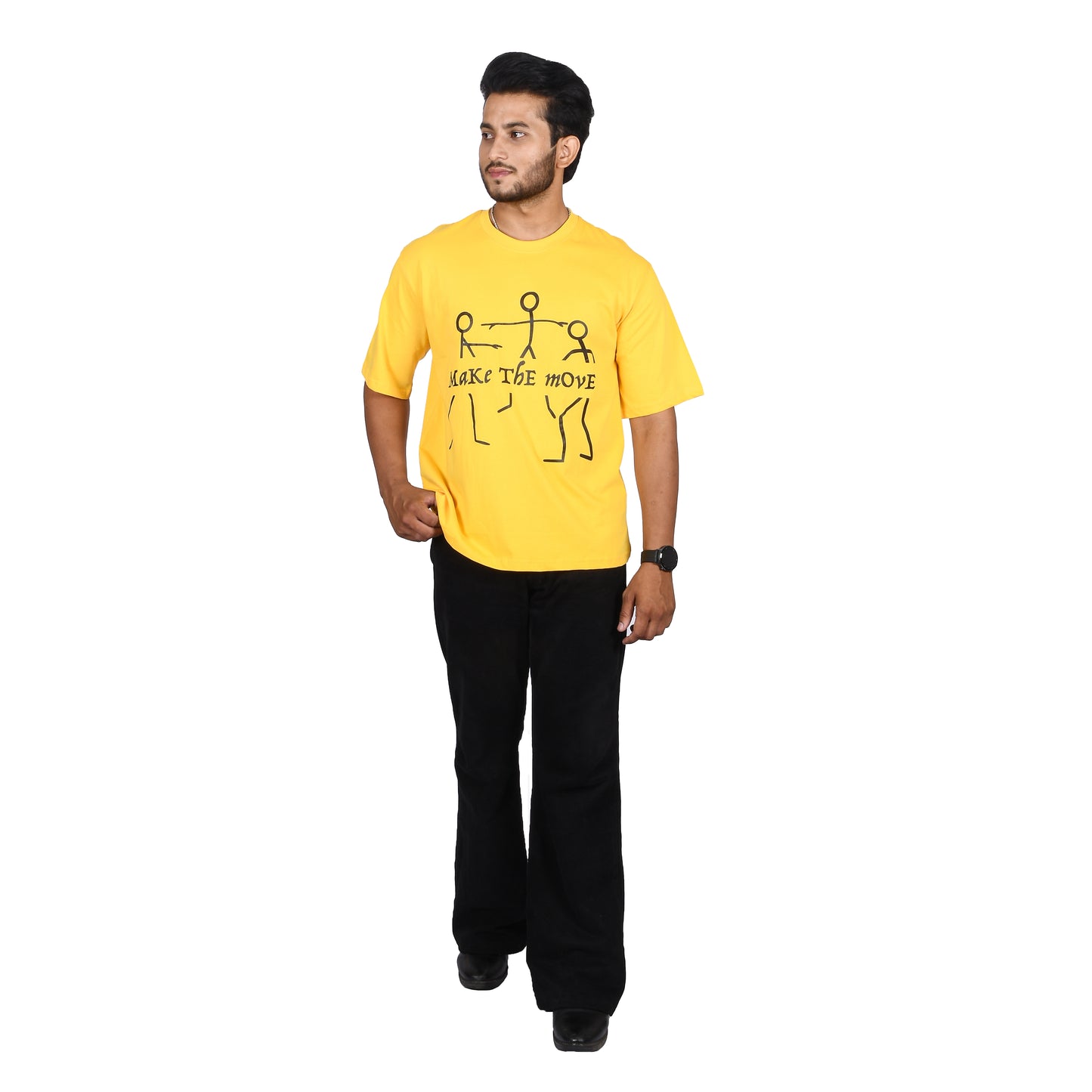 Yellow make the Move oversized t-shirt