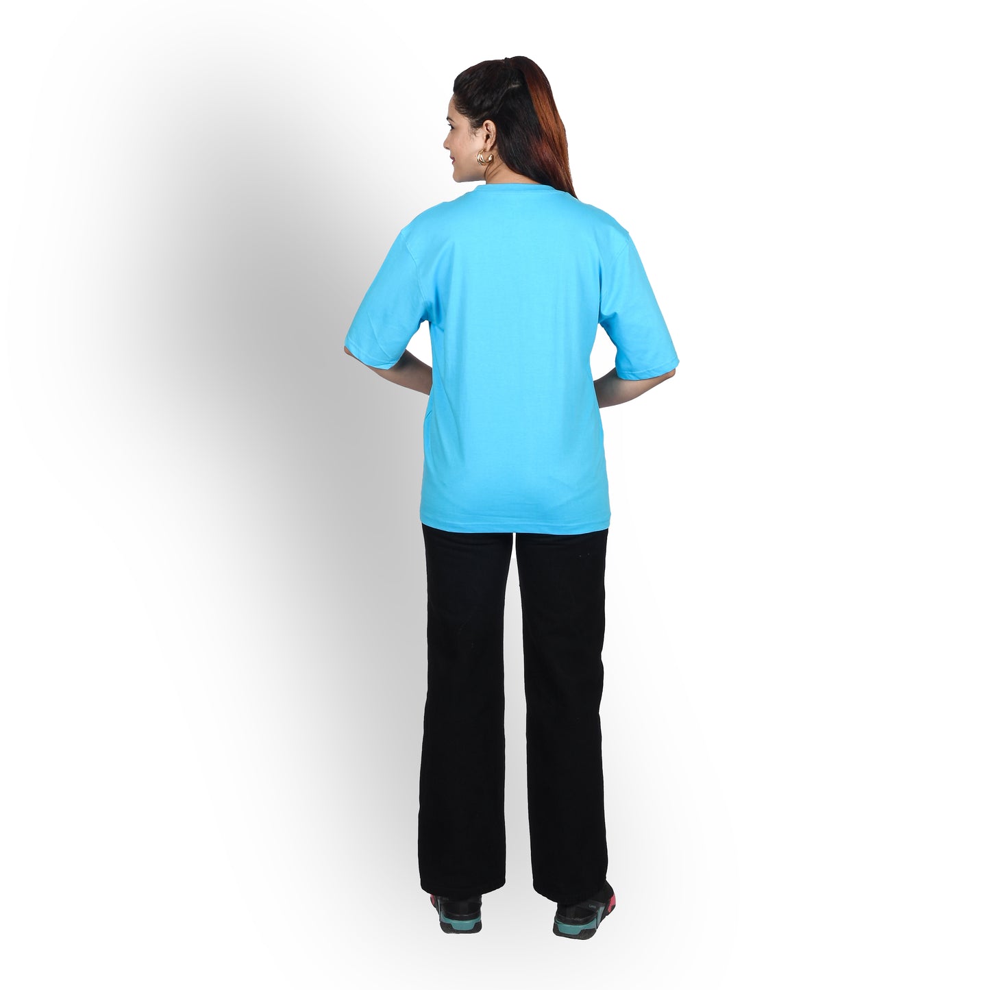Cerulean blue oversized t-shirt