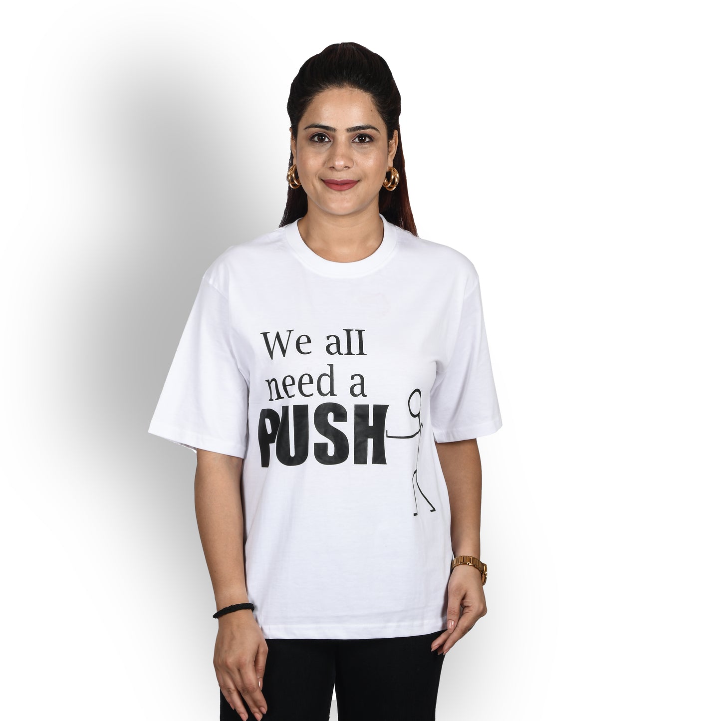 We all need a push oversized t-shirt