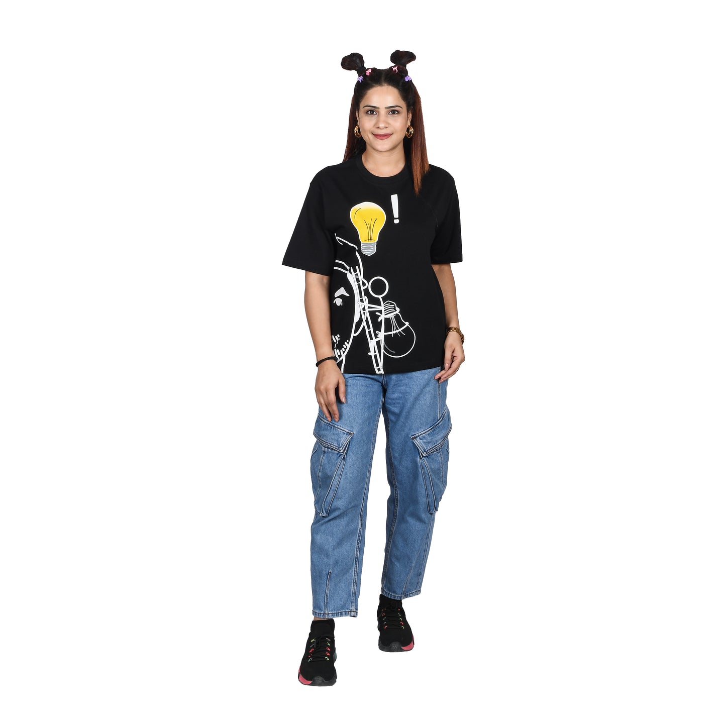 Thinkers Black oversized t-shirt