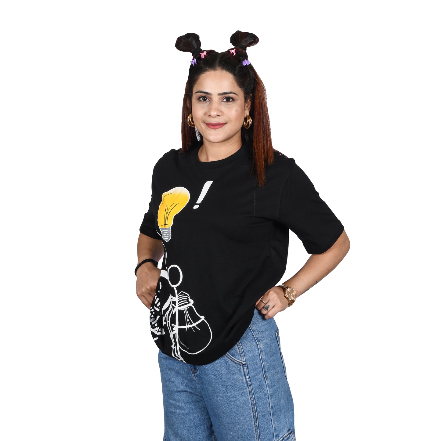 Thinkers Black oversized t-shirt