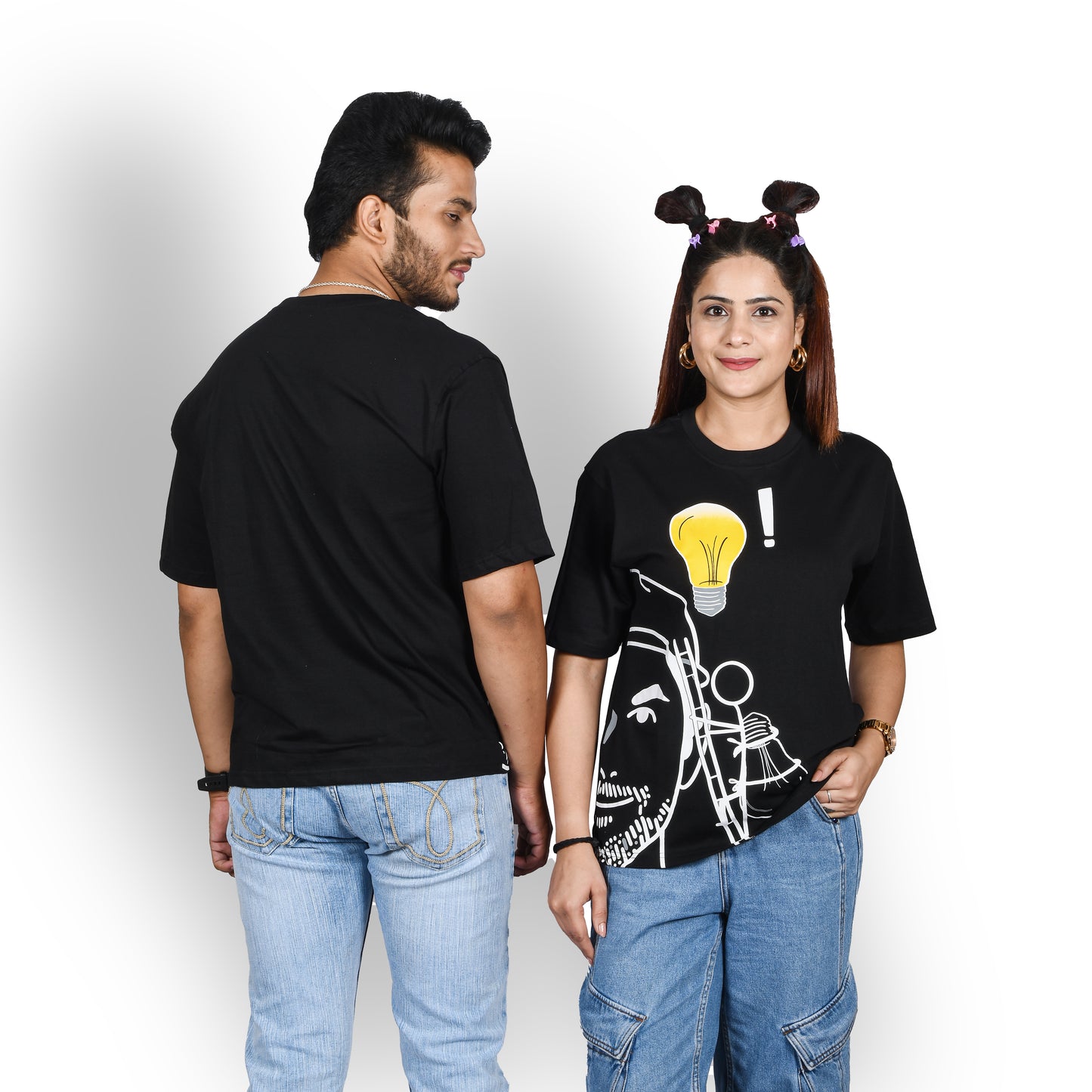 Thinkers Black oversized t-shirt