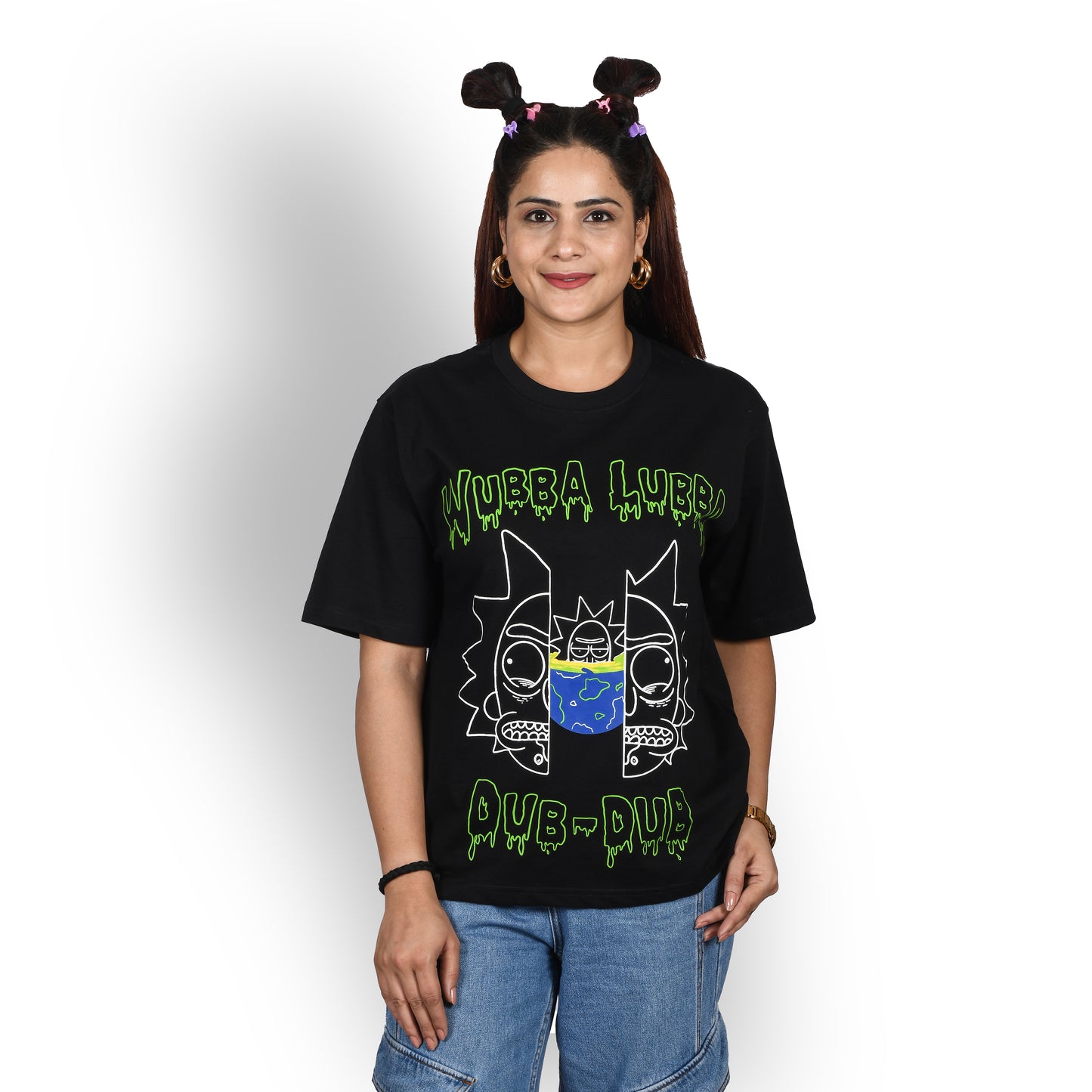 Black dub_dub oversized t-shirt