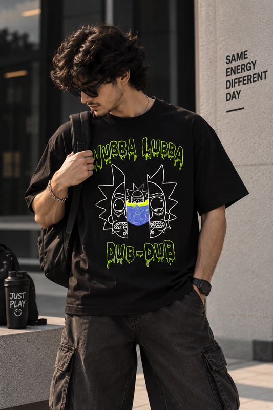 Black dub_dub oversized t-shirt MEN