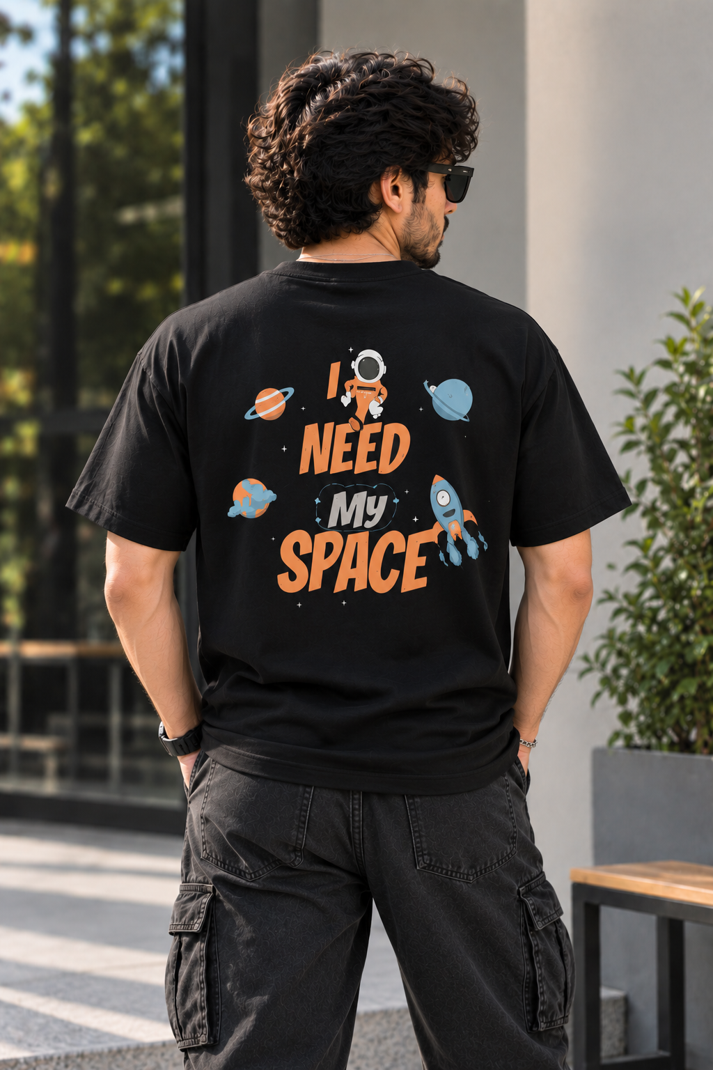 Black I need my  Space oversized