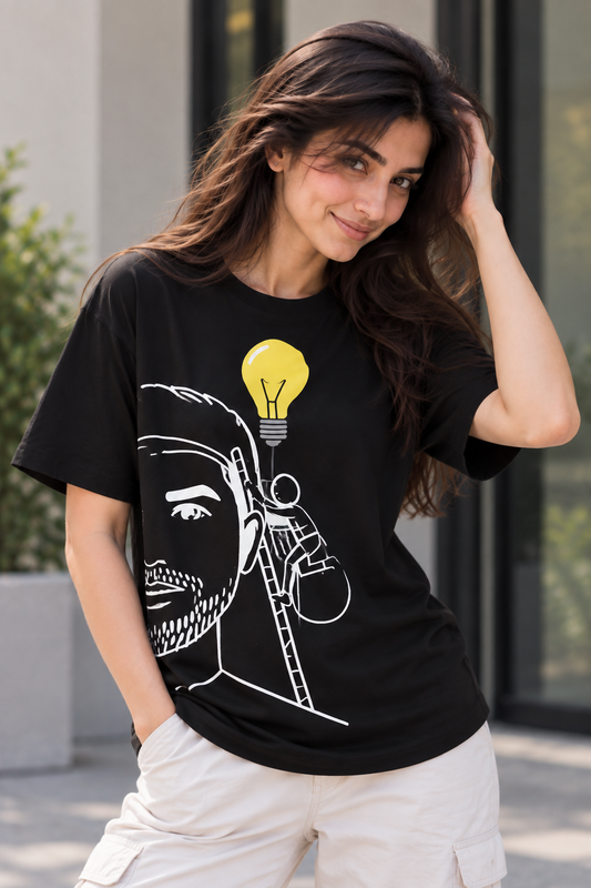 Thinkers Black oversized t-shirt