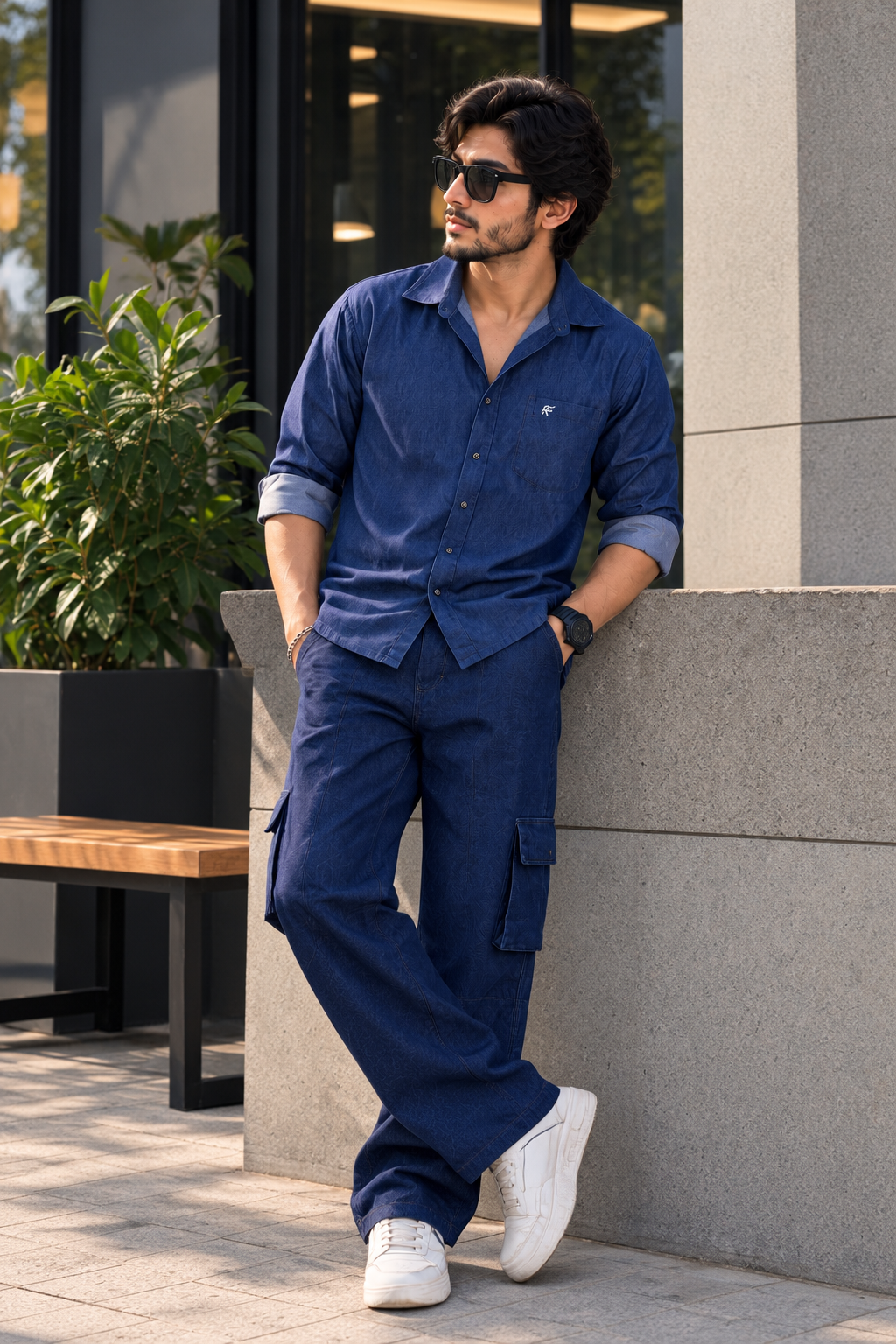 DENIM CORD- SET