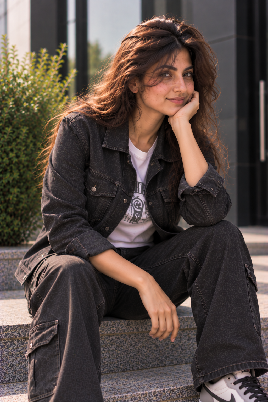 BLACK DENIM JACKET WOMEN