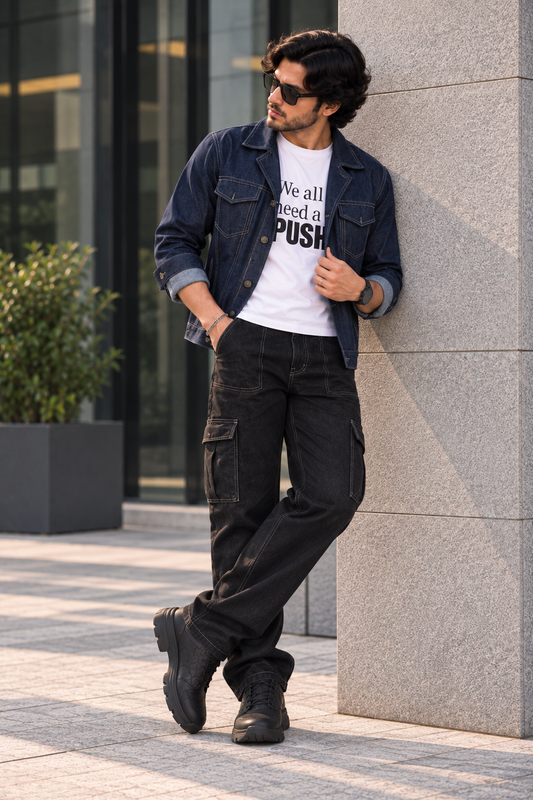 DENIM JACKET BLUE MEN