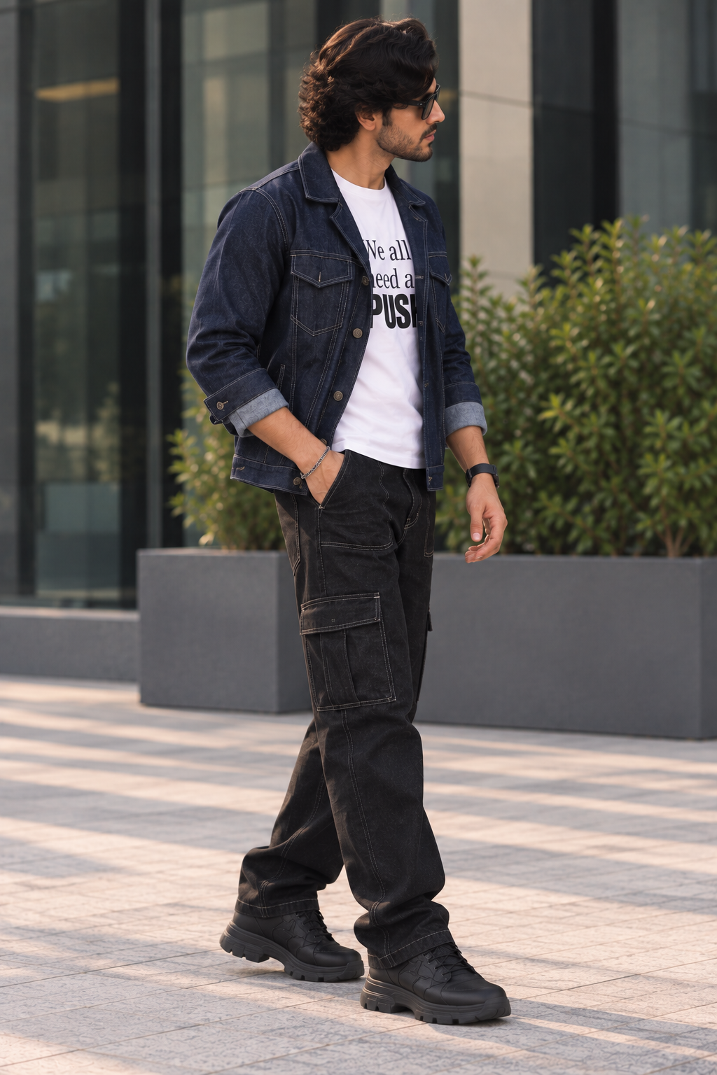 DENIM JACKET BLUE MEN