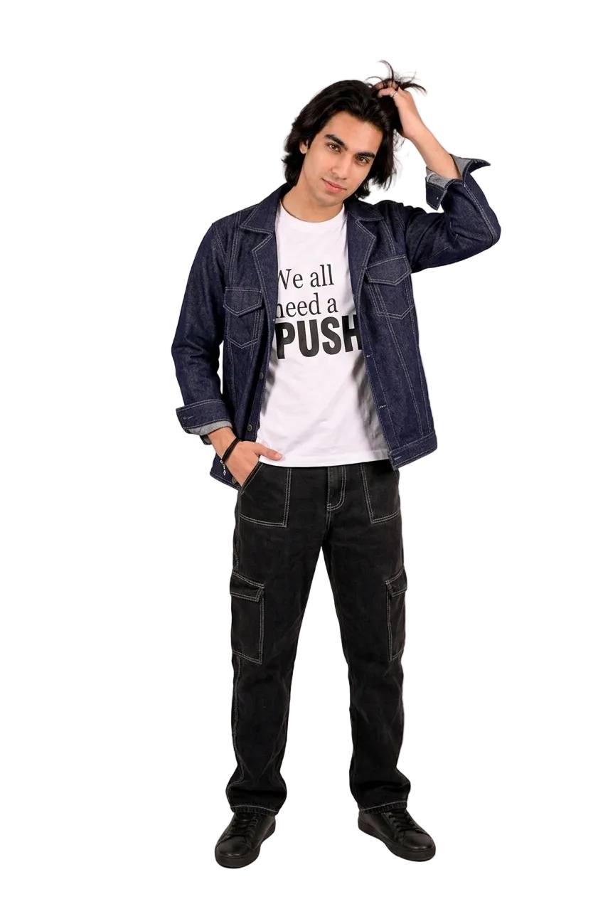 DENIM JACKET BLUE MEN