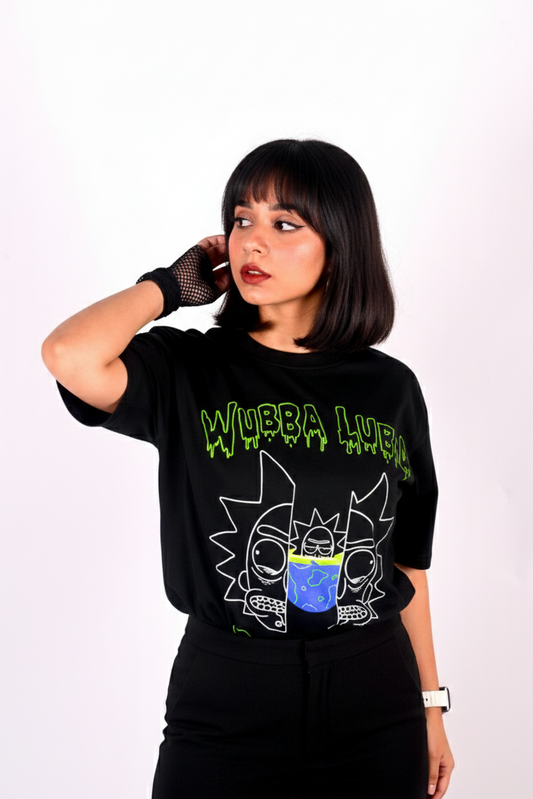 Black dub_dub oversized t-shirt