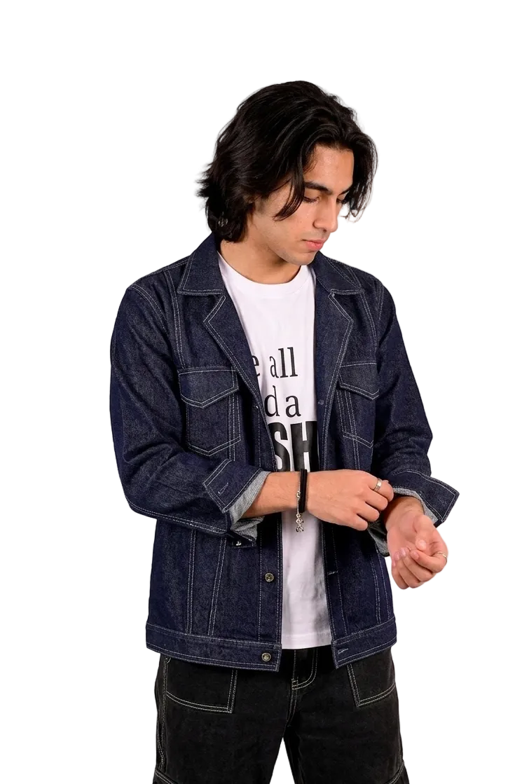 DENIM JACKET BLUE MEN