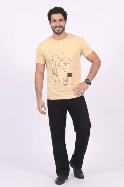 Beige  humans oversized t-shirt