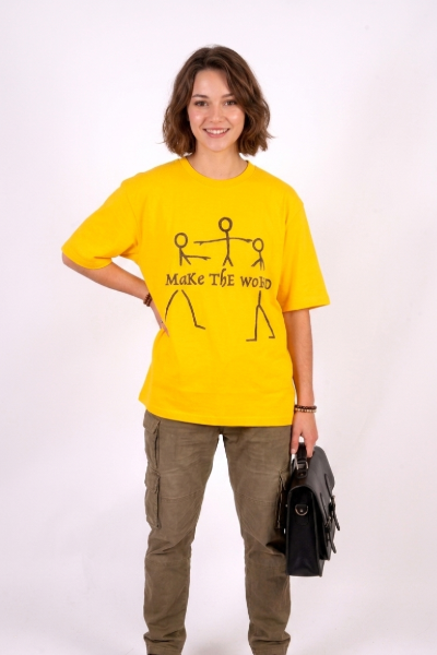 Yellow make the Move oversized t-shirt