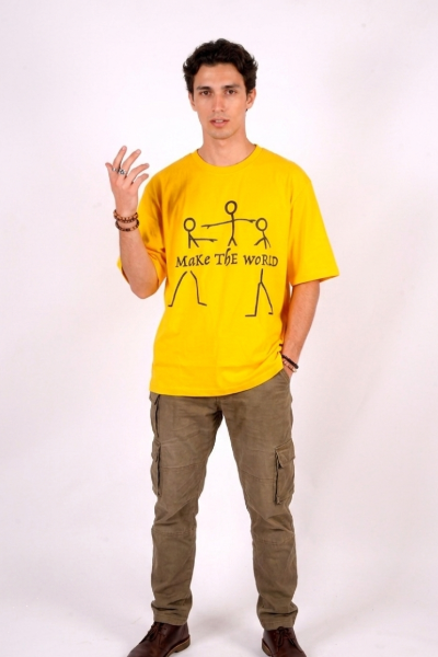 Yellow make the Move oversized t-shirt