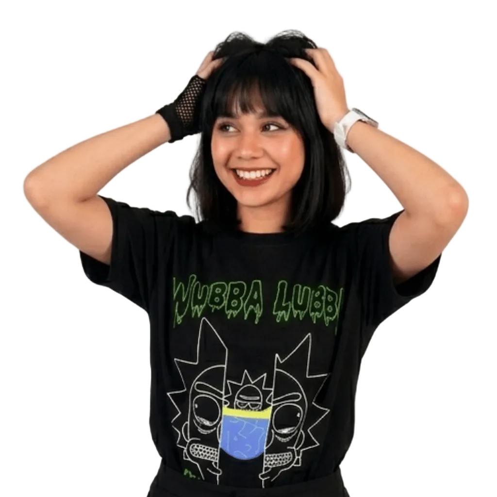 Black dub_dub oversized t-shirt  WOMEN