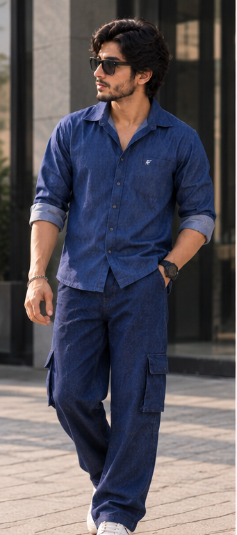 DENIM CORD- SET