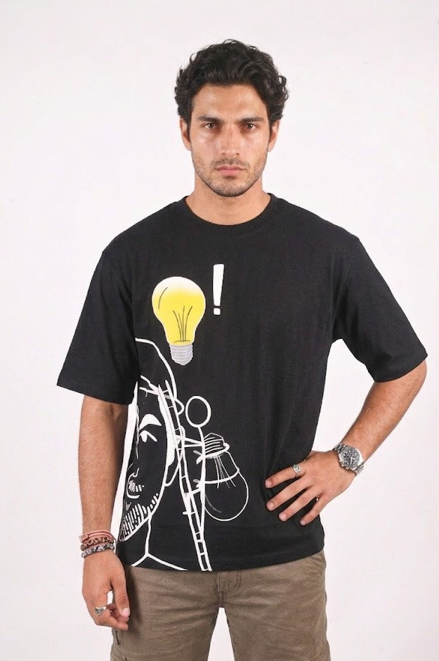 Thinkers Black oversized t-shirt