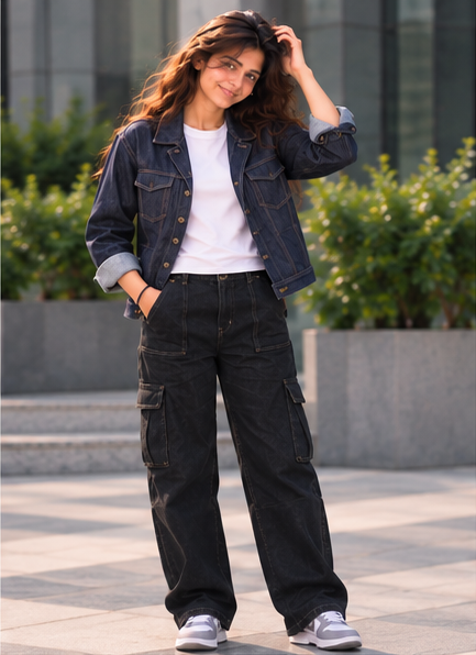 DENIM JACKET BLUE WOMEN