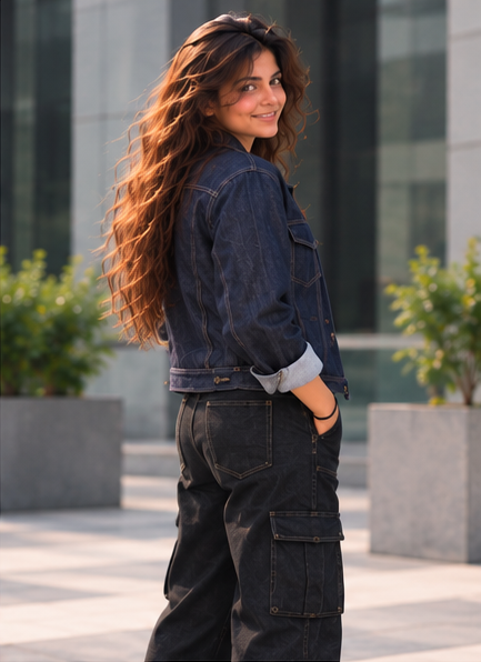 DENIM JACKET BLUE WOMEN