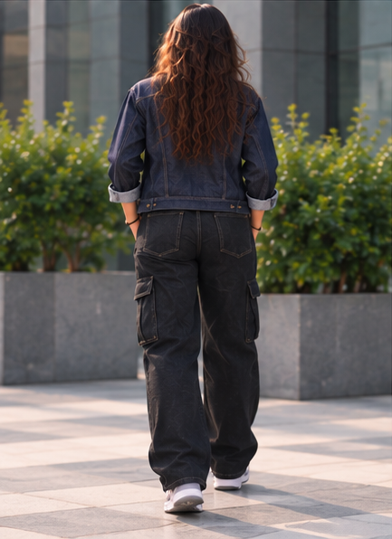 DENIM JACKET BLUE WOMEN