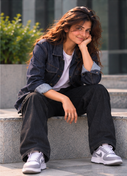 DENIM JACKET BLUE WOMEN