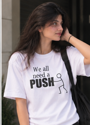 We all need a push oversized t-shirt WOMEN